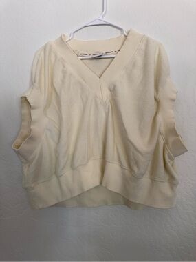 Nike Cream V-Neck Terry cloth Sleeveless tee
